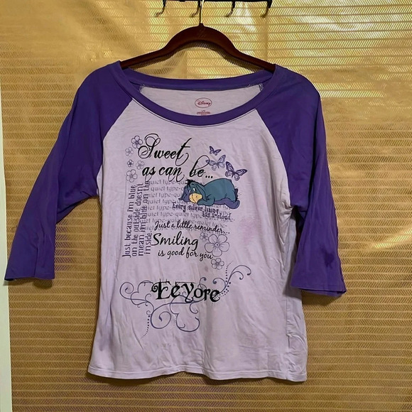 VINTAGE~DISNEY~GRAPHIC TEE~EEYORE~LG - Picture 1 of 3